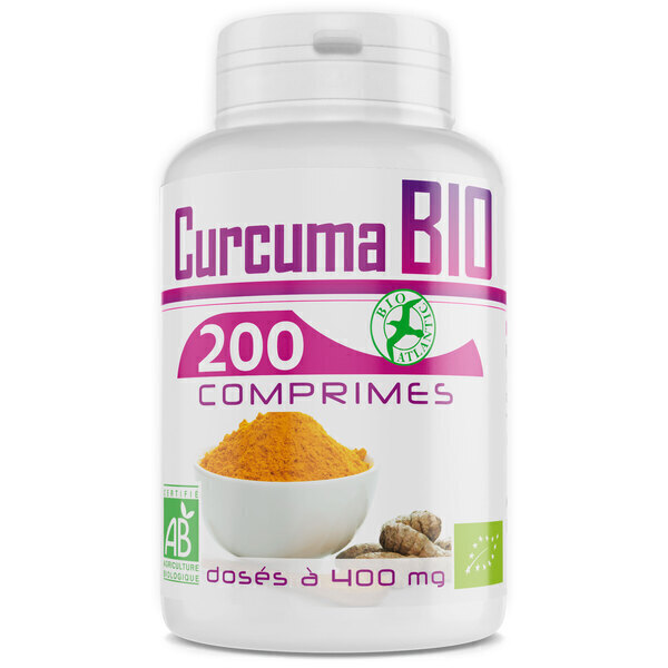 Bio Atlantic - Curcuma Bio - 400 mg - 200 Comprimés