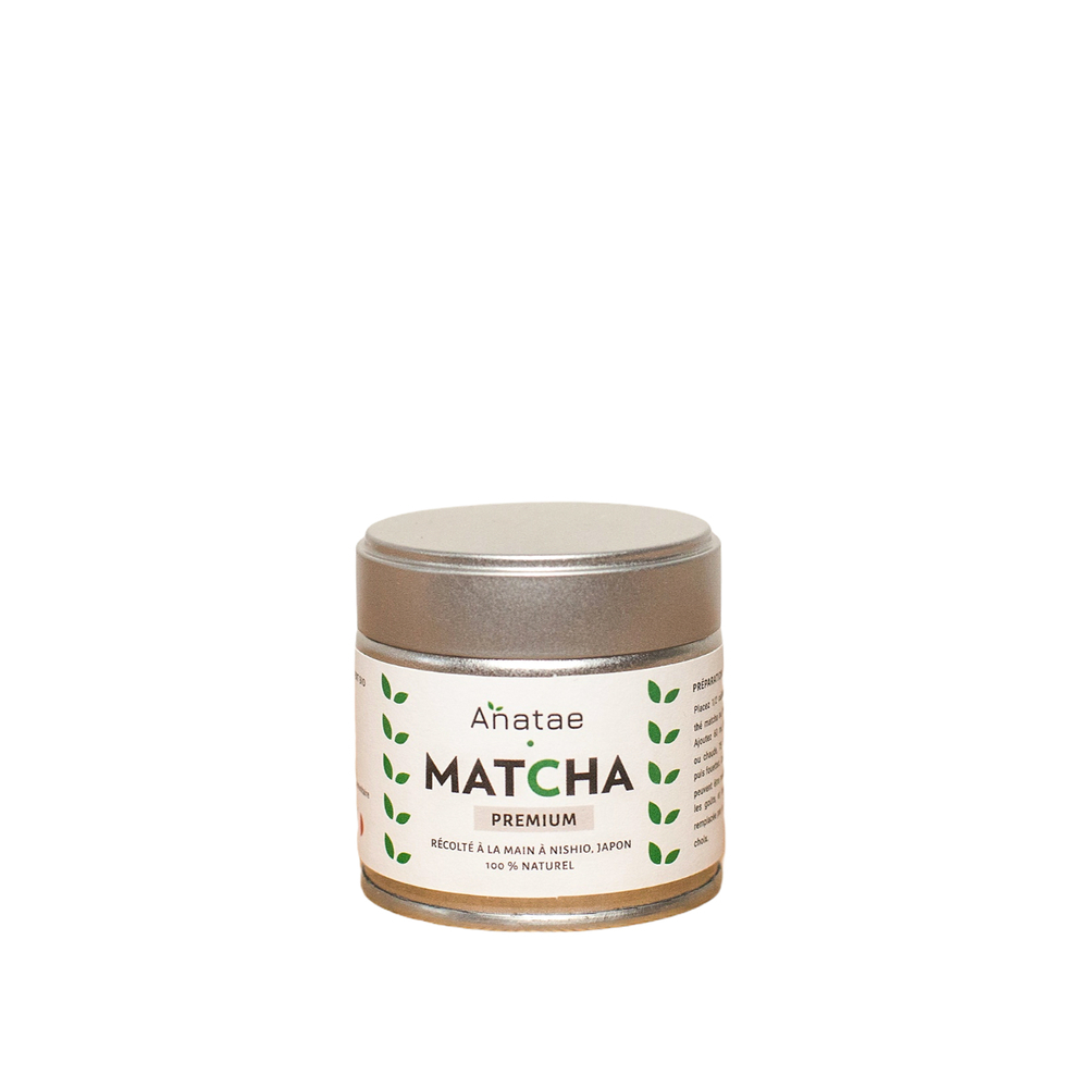 Anatae - Thé vert matcha Premium - 30 g - amertume très discrète