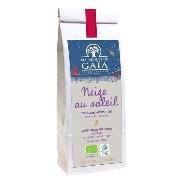Les jardins de Gaïa - Thé blanc Neige au Soleil tonka & agrumes 50g Les jardins de Gaïa - Thé blanc Neige au Soleil tonka & agrumes 50g