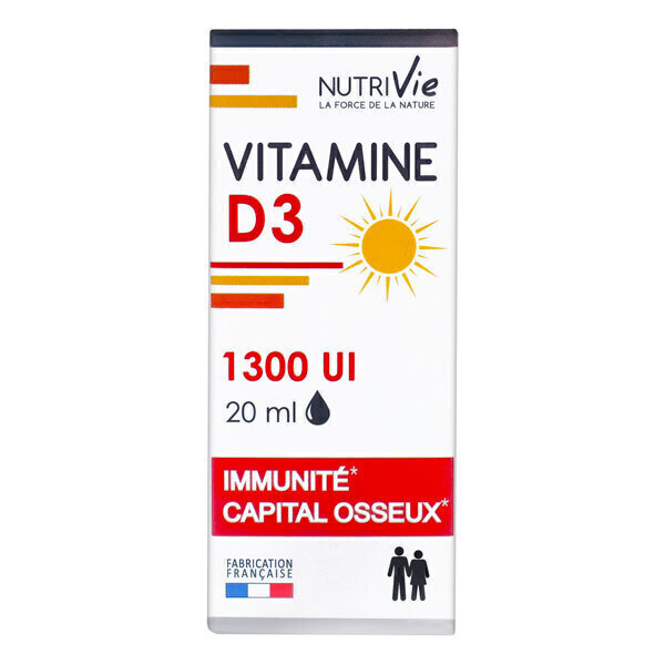 NutriVie - Vitamine D3 1300 UI 20ml