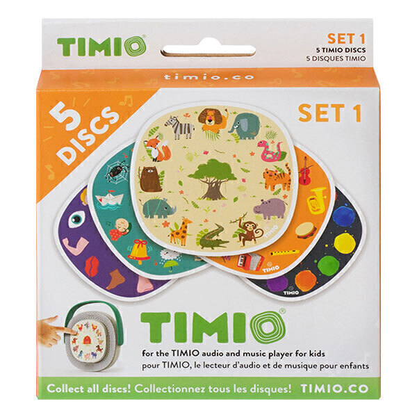 Timio - Pack de 5 disques Set 1 Animaux sauvages - Dès 2 ans