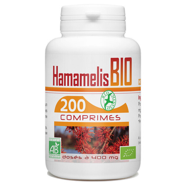 Bio Atlantic - Hamamélis Bio - 400 mg - 200 comprimés