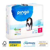 Pingo - Pack 3 x 40 couches écologiques jetables T4 7-18kg