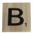 Lettre B scrabble en bois 10x10x0,6cm
