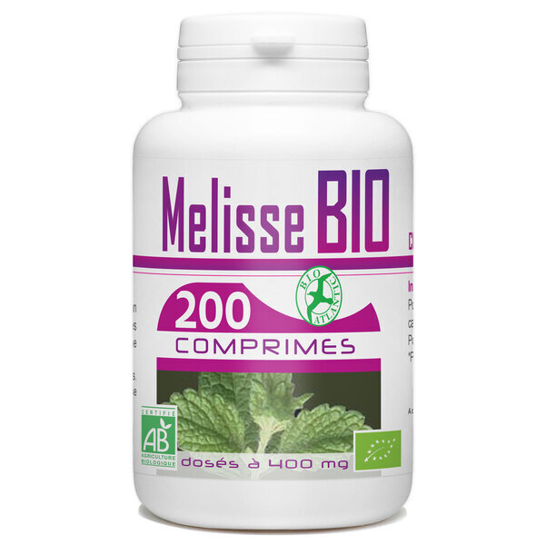 Bio Atlantic - Mélisse Bio - 400 mg - 200 comprimés