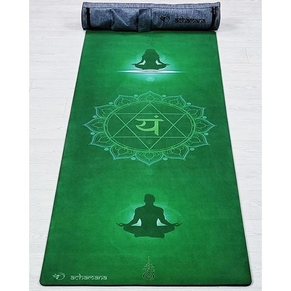 Achamana - Tapis yoga latex & Suede Anahata + Sac
