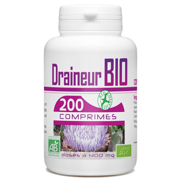 Bio Atlantic - Draineur Biologique - 400 mg - 120 comprimés