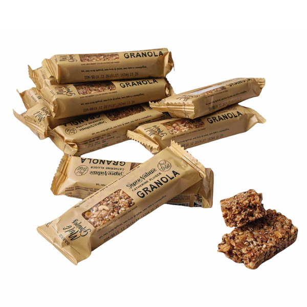 SuperNature - Pack de 10 barres Bio de Granola Miel et Graines - 10 x 35g