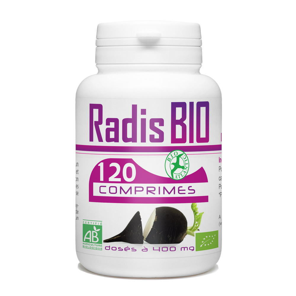 Bio Atlantic - Radis Noir biologique - 400 mg - 120 comprimés