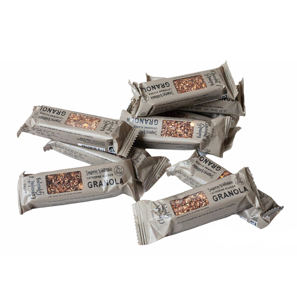 SuperNature - Pack de 10 Barres Bio de Granola Chocolat et Graines - 10 x 40g