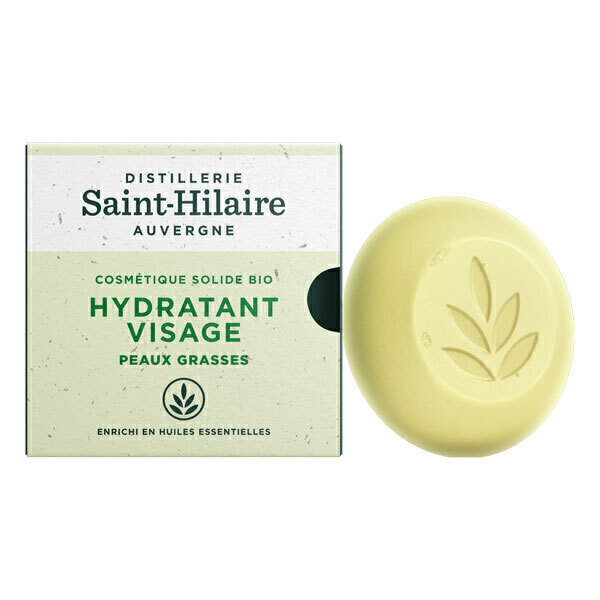 Distillerie Saint-Hilaire - Hydratant visage peaux grasses solide 30g