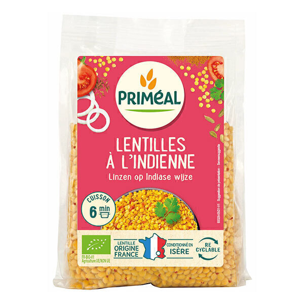 Priméal - Lentilles à l'indienne 300g