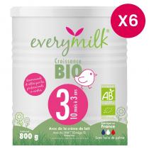 Everymilk - Lait infantile Bio everymilk 3 croissance de 10 mois à 3 ans -