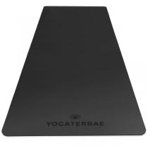 Yogaterrae - TAPIS DE YOGA ANTIDÉRAPANT NOIR PU-CAOUTCHOUC NATUREL 183x68x0,4