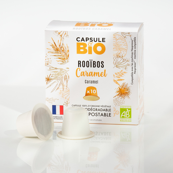 Capsul&bio - CAPSULEBIO Rooibos bio Caramel 10 capsules Nespresso®