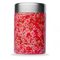 Qwetch - Boîte repas isotherme Flowers rouge 65cl