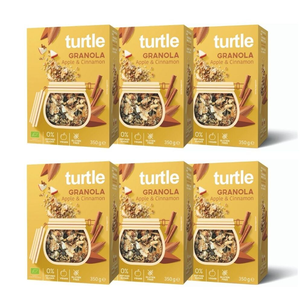 Turtle - 6 x Granola Pomme Cannelle