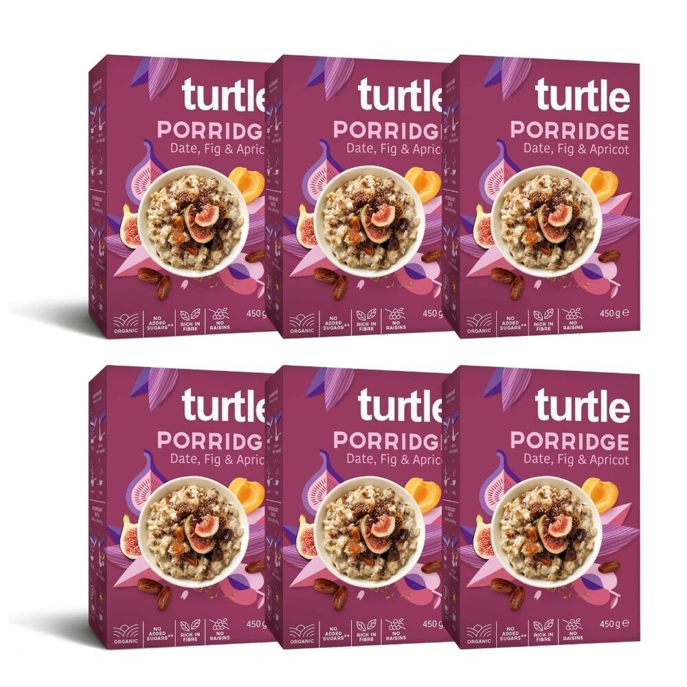 Turtle - 6 x Porridge Bio Datte, Figue, Abricot