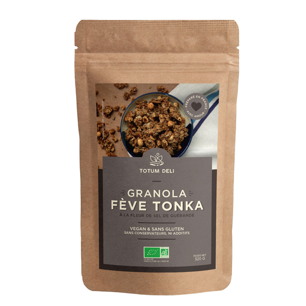 Totum Deli - Granola fève tonka et fleur de sel de guérande - 320 g