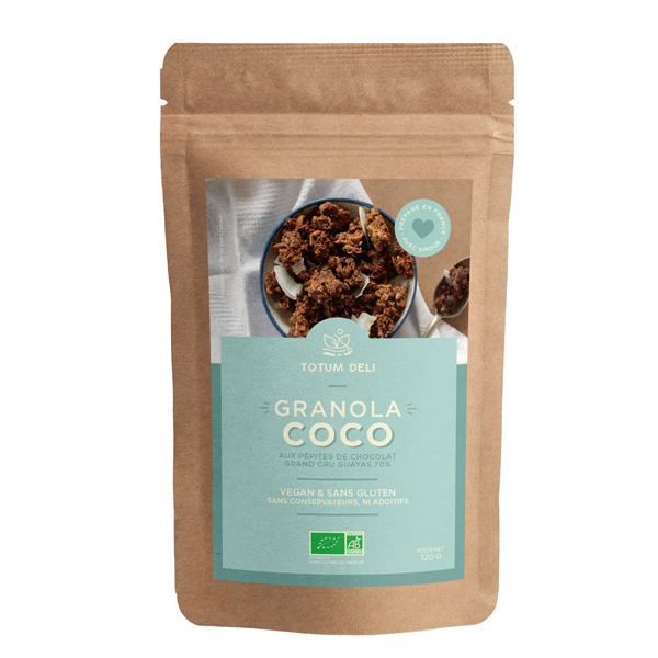Totum Deli - Granola noix de coco et pépites de chocolat grand cru - 320 g