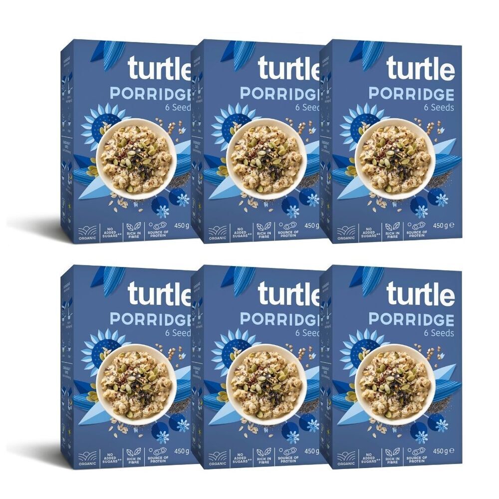 Turtle - 6 x Porridge Bio 6 Graines