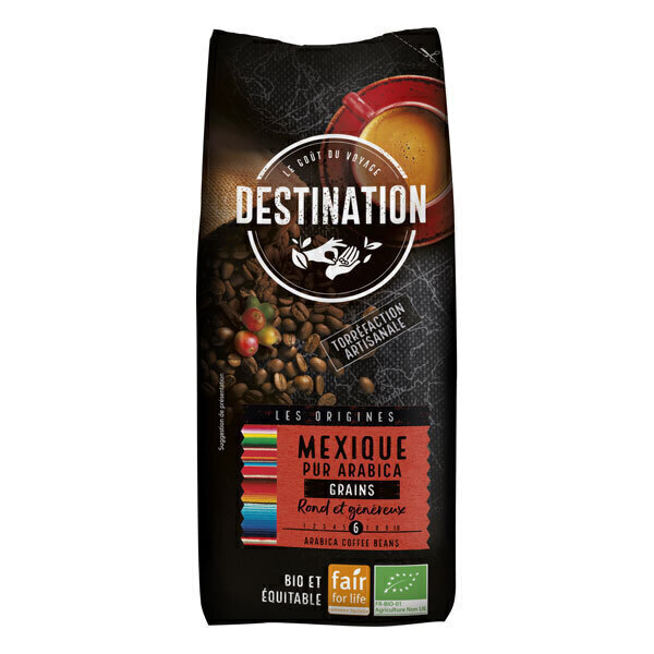 Destination - Café grain pur arabica du Mexique 1kg