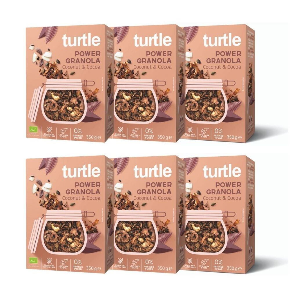 Turtle - 6 x POWER Granola Coco et Cacao