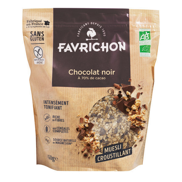 Favrichon - Muesli croustillant chocolat noir 450g