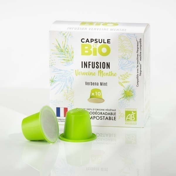 Capsul&bio - Infusion Verveine Menthe - Boîte de 10 capsules