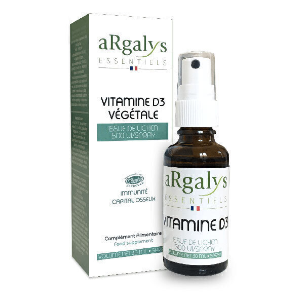Argalys Essentiels - Vitamine D3 Végétale Spray de 30ml