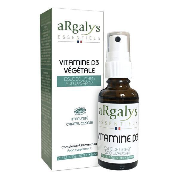 Argalys Essentiels - Vitamine D3 Végétale Spray de 30ml