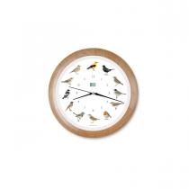 Kookoo - Horloge oiseaux des jardins, modèle en cadre bois