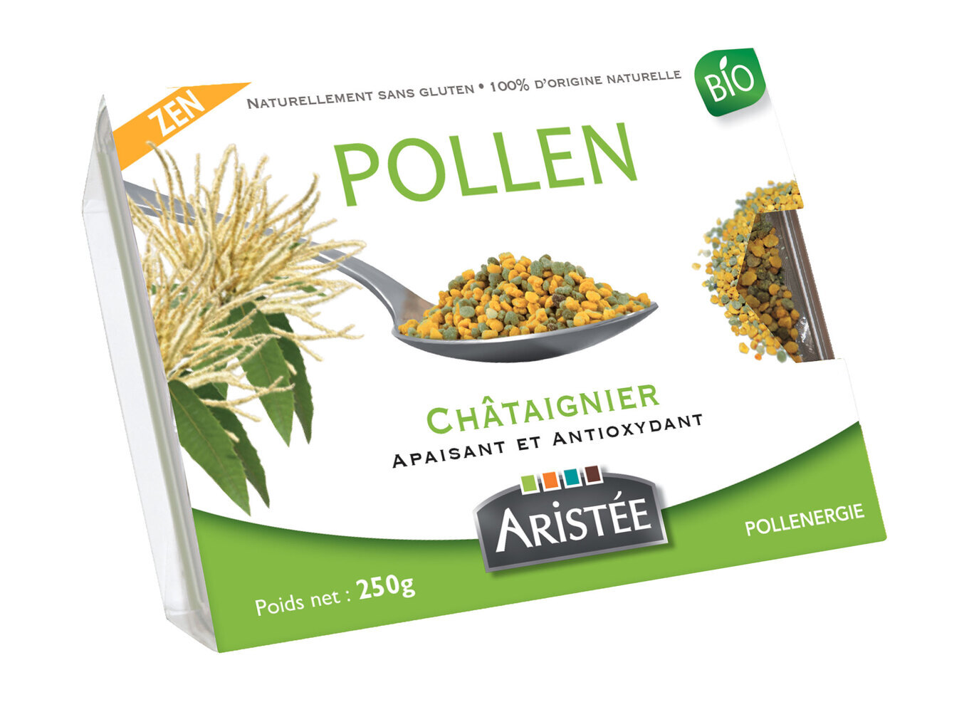 Aristée Pollenergie - Pollen de châtaignier frais congelé - 250 g