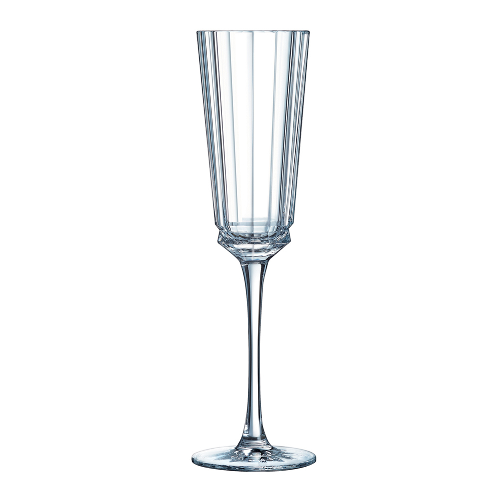 Cristal d’Arques - Flûte 17 cl macassar en cristal (lot de 6)