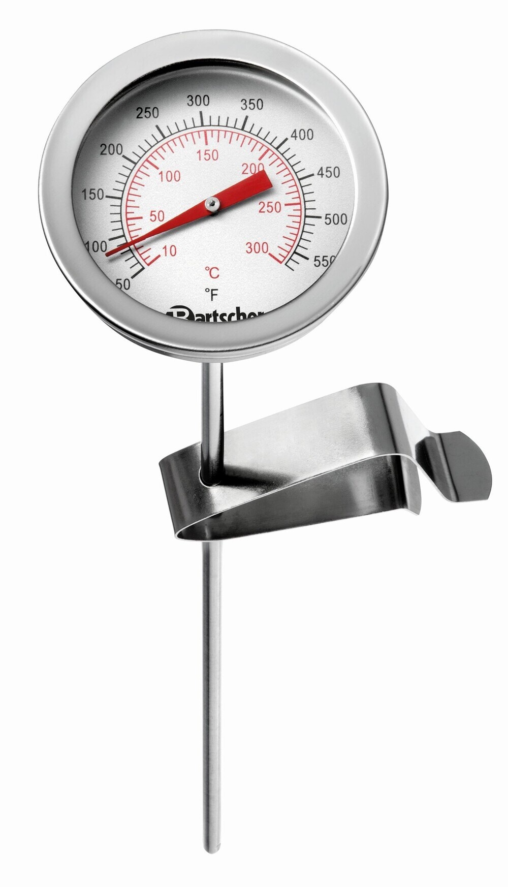 Bartscher - Thermomètre pour friteuse en inox sonde 30 cm - Bartscher