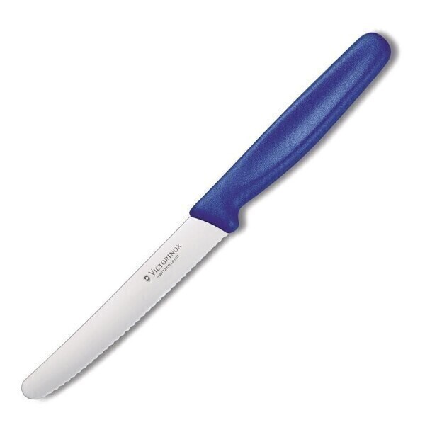 Victorinox - Couteau à tomate denté bleu 11 cm - Victorinox