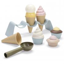 DANTOY - Jouet bioplastique Coffret de cupcake et crème glacée