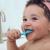 Brosse à dents bébé ergonomique double face Gris 4 mois et +