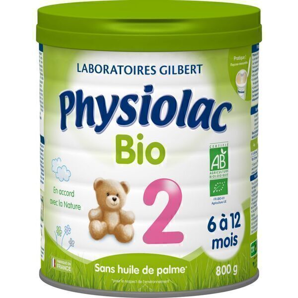 Physiolac - Physiolac Bio 2 - lot de 6 boites de 800g