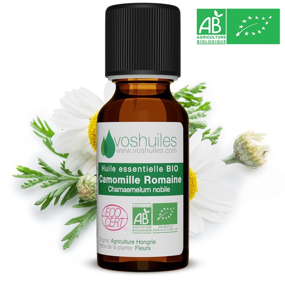 Huile Essentielle Bio De Camomille Romaine 10ml Voshuiles