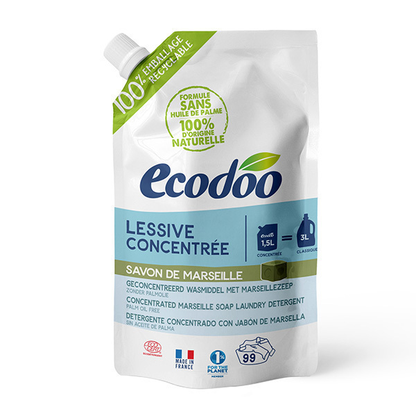 Ecodoo - Eco-recharge lessive liquide concentrée au savon de Marseille 1