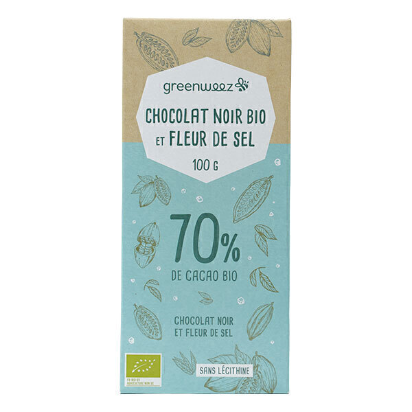 Greenweez - Lot de 3 chocolats noirs bio 70% fleur de sel 100g