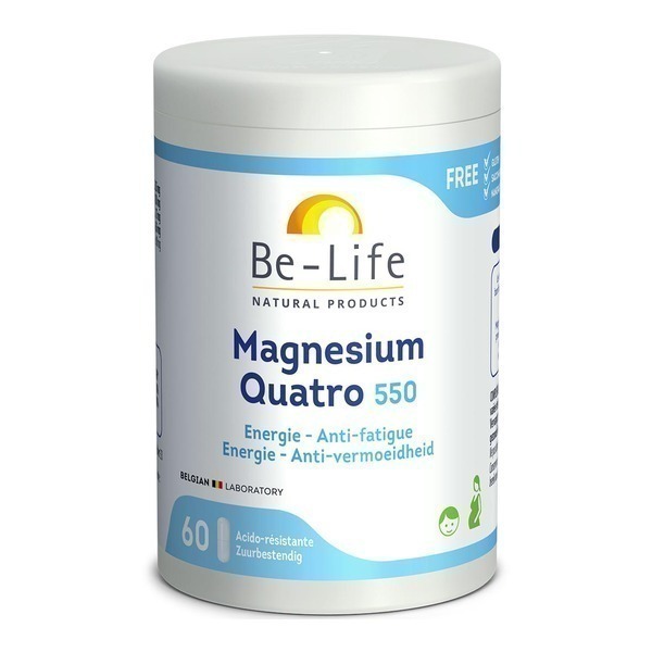 Be-Life - Magnesium quatro 550 60 gélules