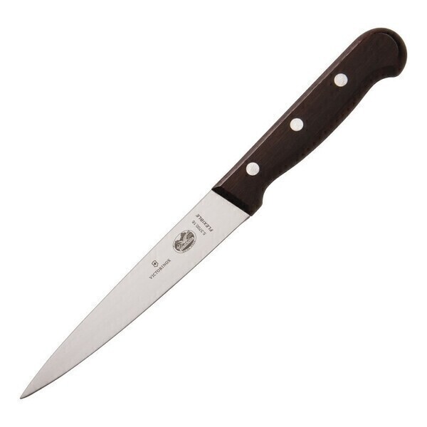 Victorinox - Couteau à filet professionnel manche en bois - 15 cm - Victorino