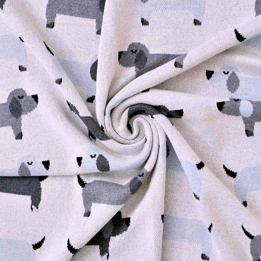 SEVIRA KIDS - Couverture bébé en coton bio motifs chiens