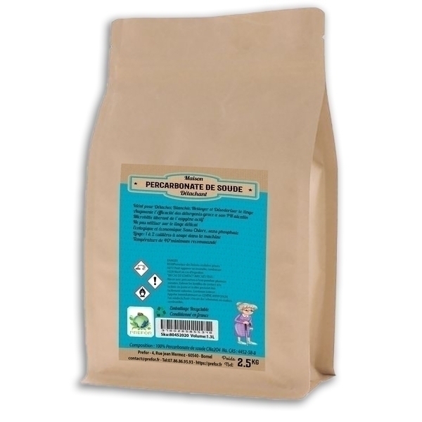 Prefor - Percarbonate de soude Doypack 1.3L 2.5kg