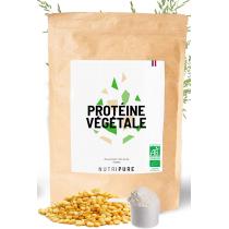 Nutripure - Protéines Vegan BIO de pois cassé et de riz  1 KG