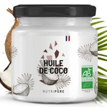 Nutripure - Huile Vierge de Coco BIO  100% Naturelle & Pure  Vegan  400ML