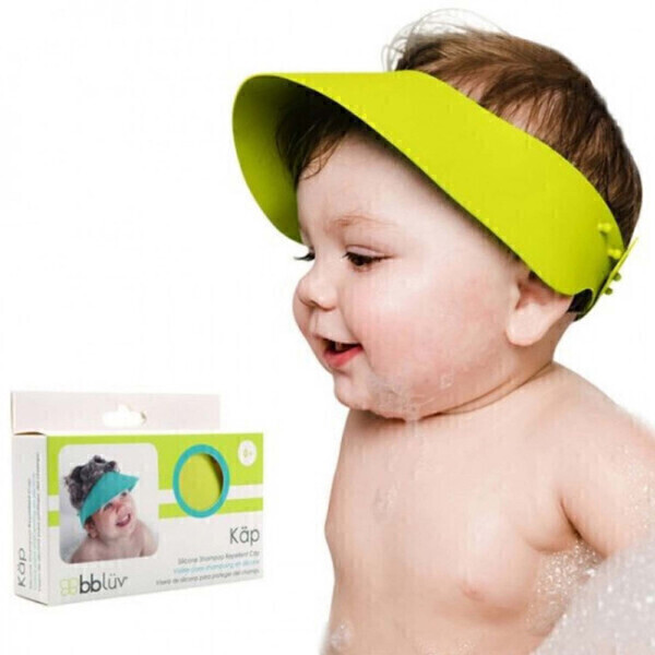 BBLUV - Visière de Bain bébé - pare-shampoing Vert TU Dès la naissance