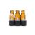 3 flacons de 10ml en verre ambré DIN18 avec bouchons codigouttes